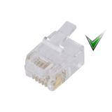 

Штекер телефонный 6P6C