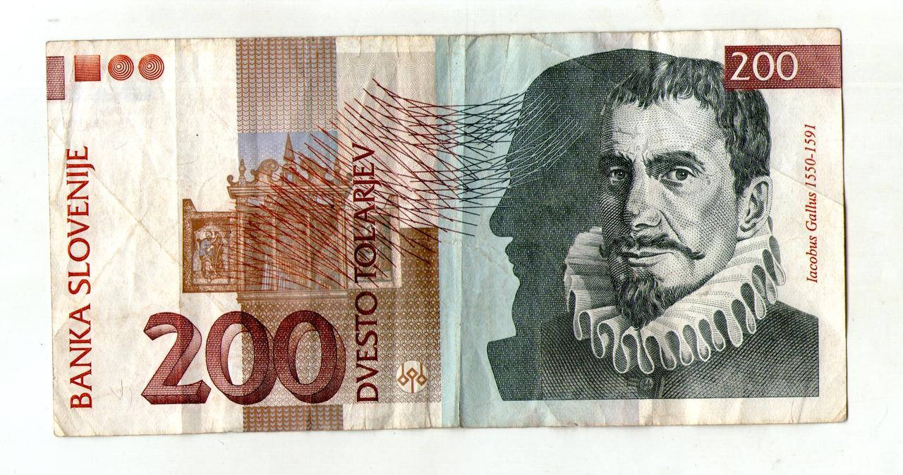 

Словения 200 толаров 2004 год №422