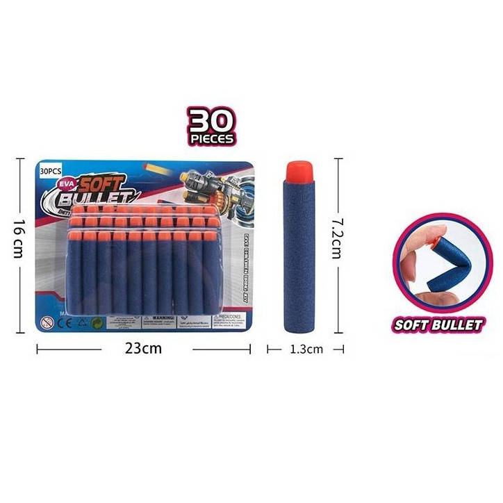 

Детские мягкие пули XL 166P 30 штук