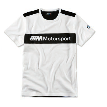 

Оригинальная мужская футболка BMW Motorsport T-Shirt, Colour Block Design (Men, White / Black) Розмір XL