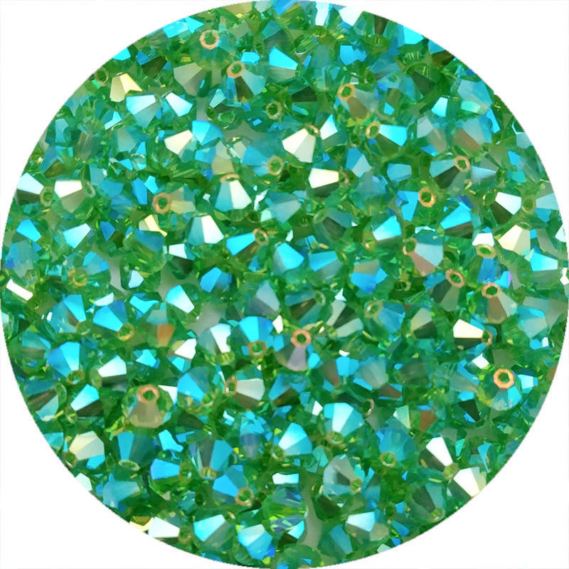 

Хрустальные биконусы Preciosa (Чехия) 4 мм Peridot ABx2, Разные цвета