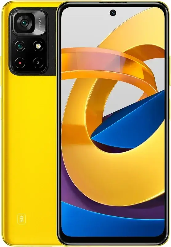 

Смартфон XIAOMI Poco M4 Pro 5G 4/64Gb Yellow Global Version, Желтый