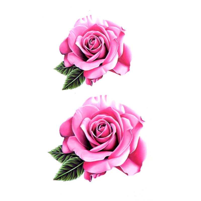 

Флеш тату Pink Rose переводная-временная татуировка, водостойкая