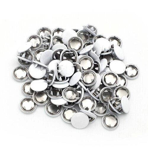 

Кнопка BABY (трикотажная) 9,5мм Белая с закрытой шляпкой (50шт.) (СТРОНГ-0799), Белый