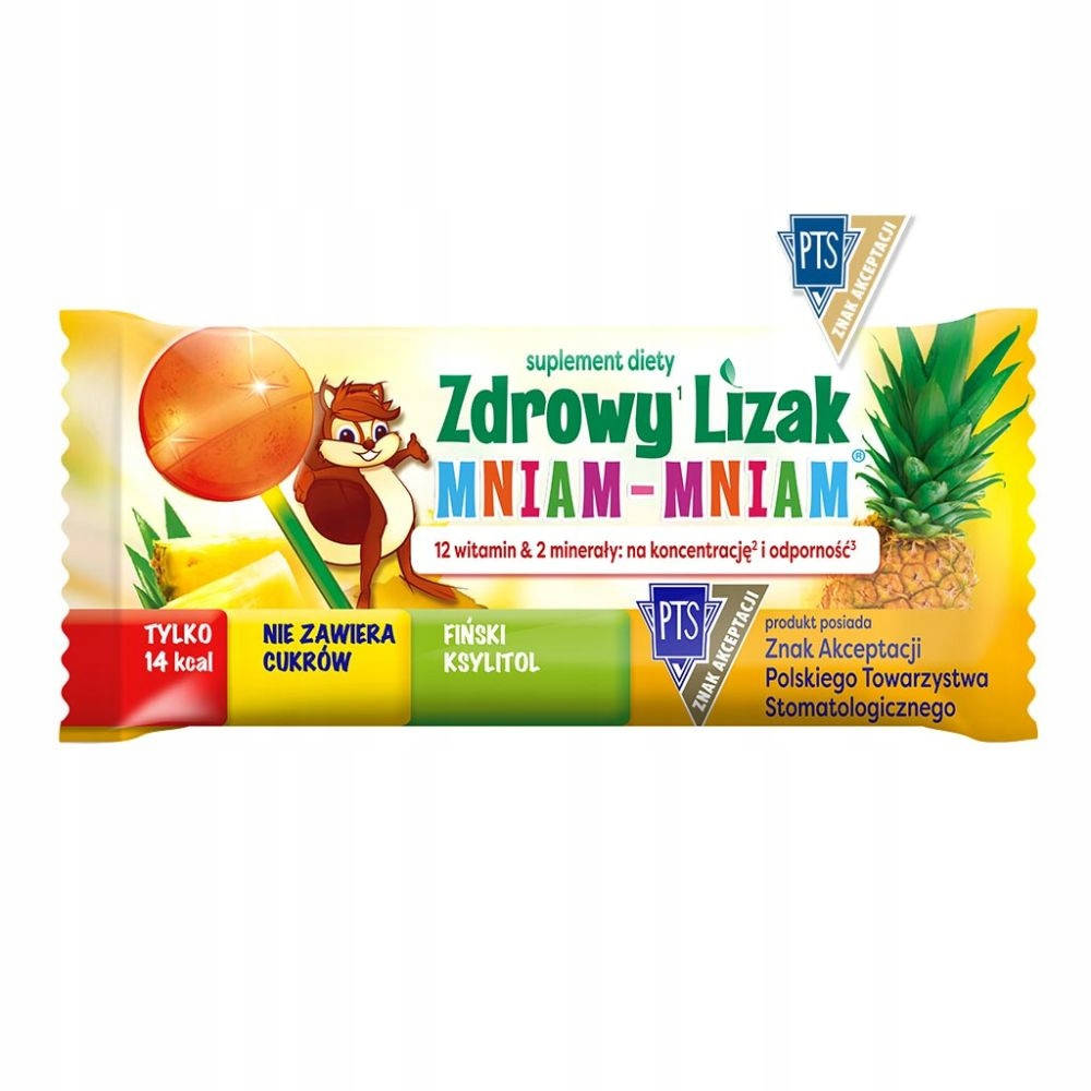 

Здоровий льодяник “Mniam-Mniam” зі смаком Ананасу Zdrowy Lizak Здоровий лизак