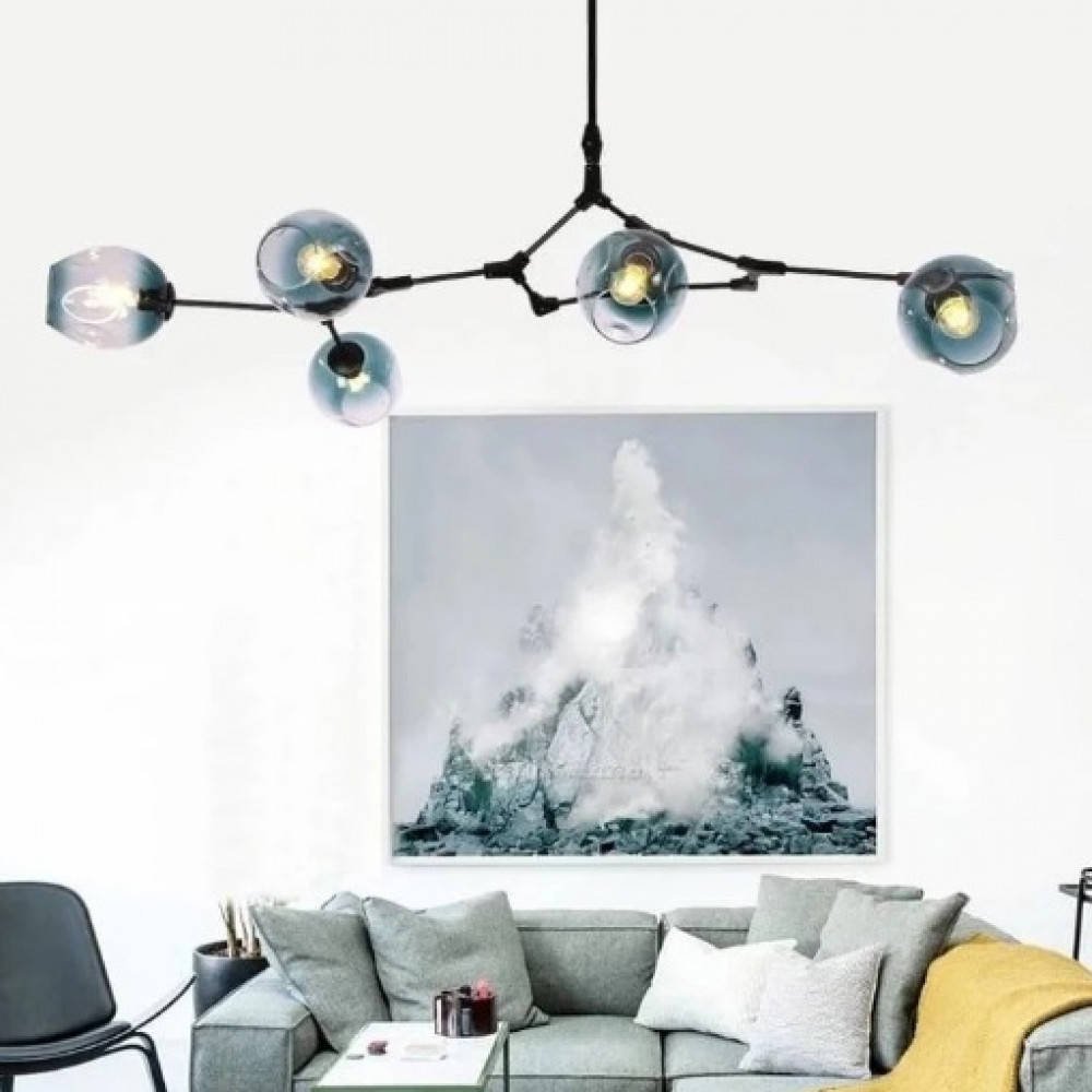 

Люстра Glass Black/Blue 5P