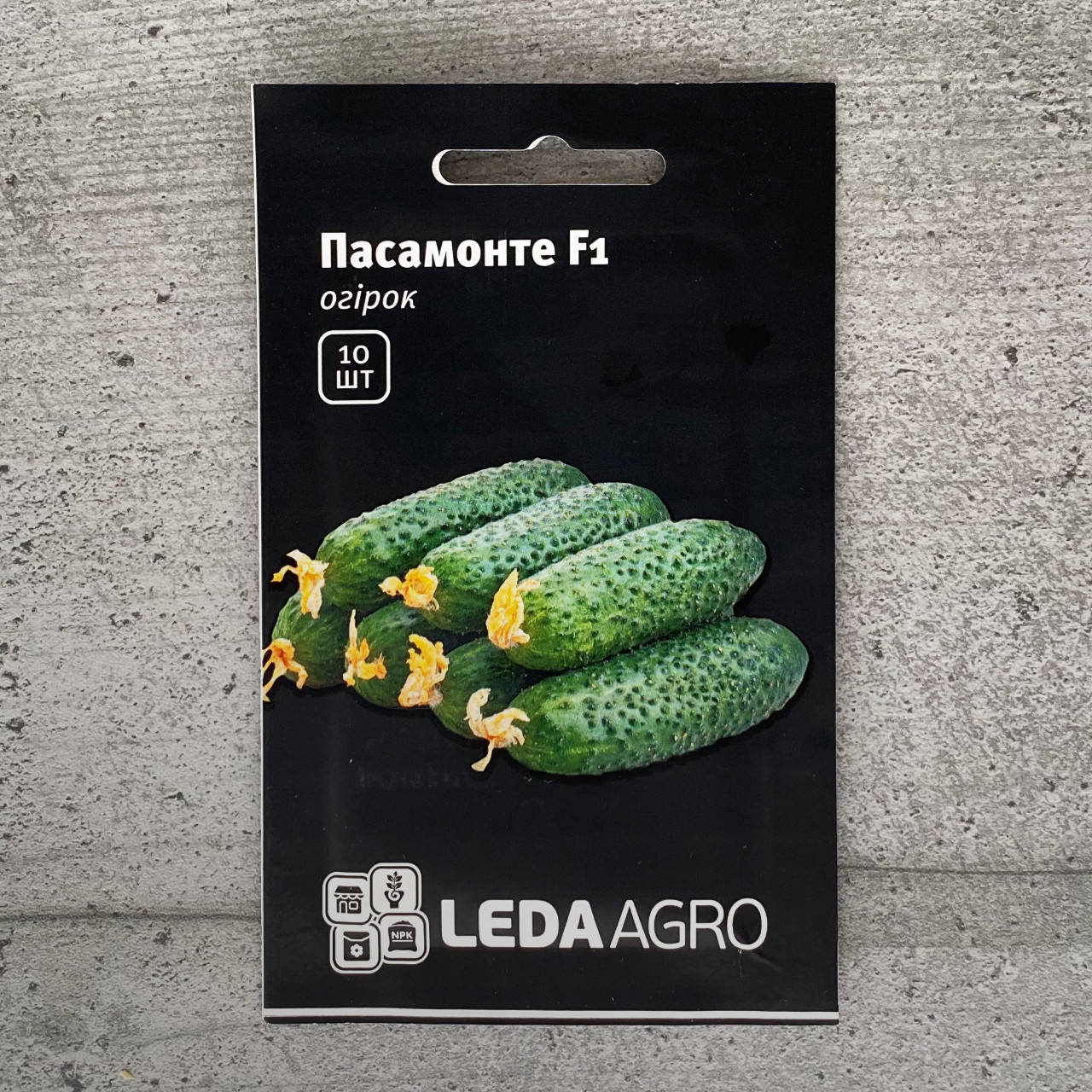 

Огурец самоопыляющийся Пасамонте F1 10 шт семена пакетированные Leda Agro