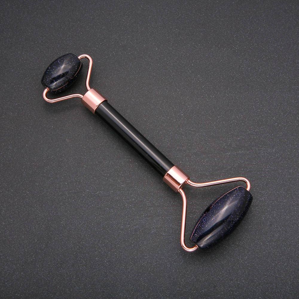 

Массажер роликовый Авантюрин Ночь Каира синий песок L-14,5см