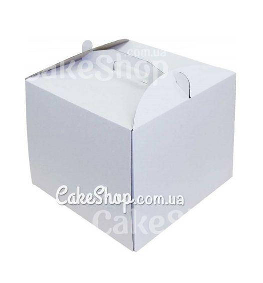 

Коробка для торта Белая, 30х30х25 см, Белый
