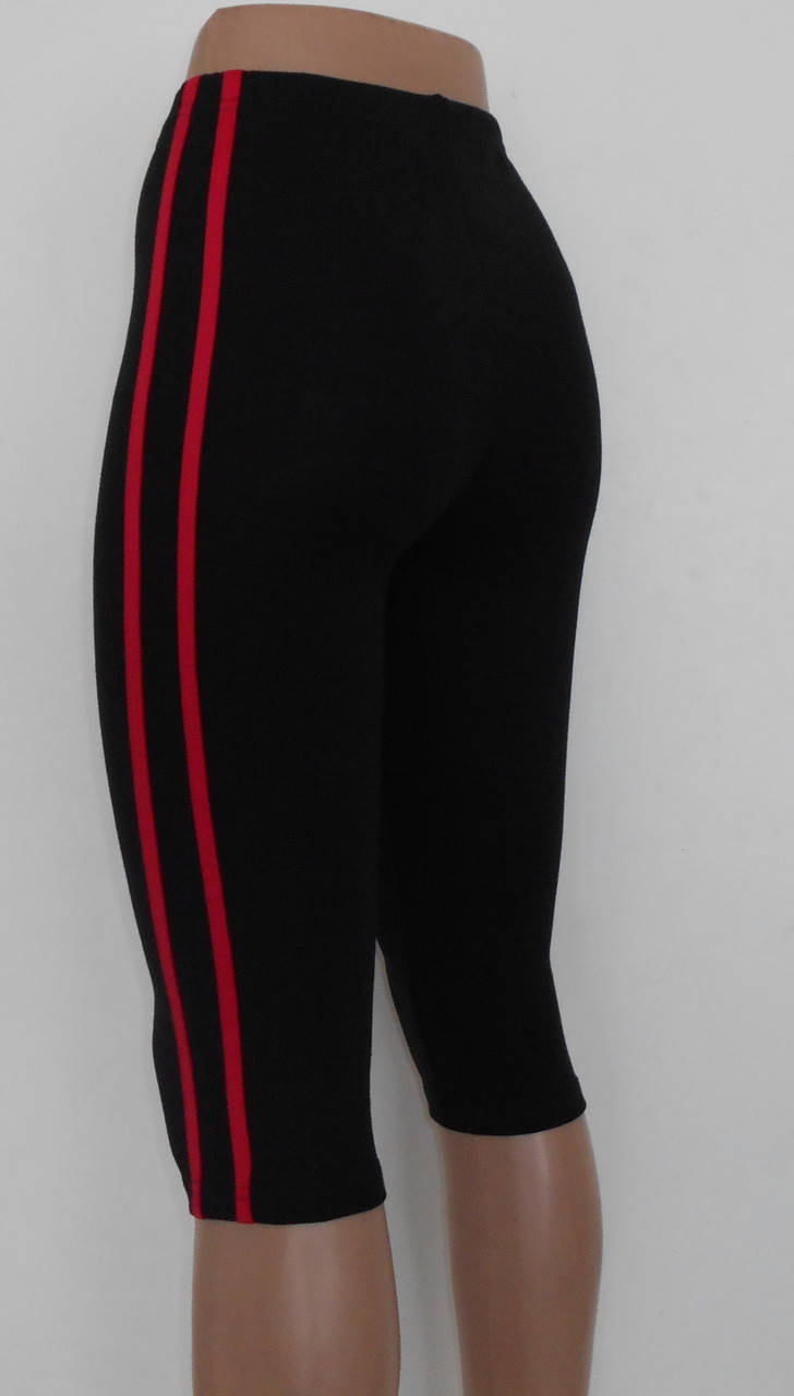 

Бриджи черные хлопковые с лампасами красными (от 2ХL до 5XL) 3XL, Черный