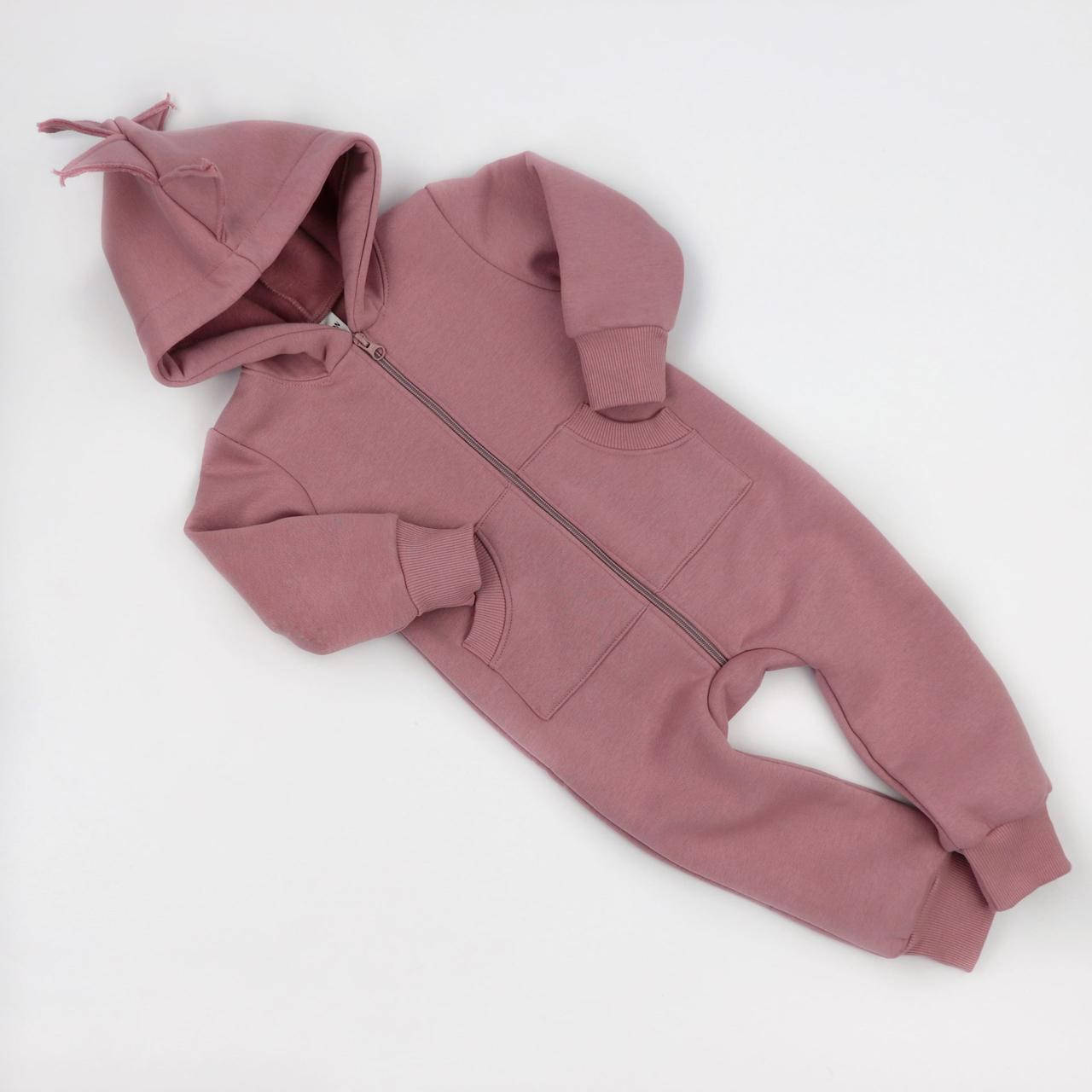 

Ромпер-дракон утепленный пудровый Coolton