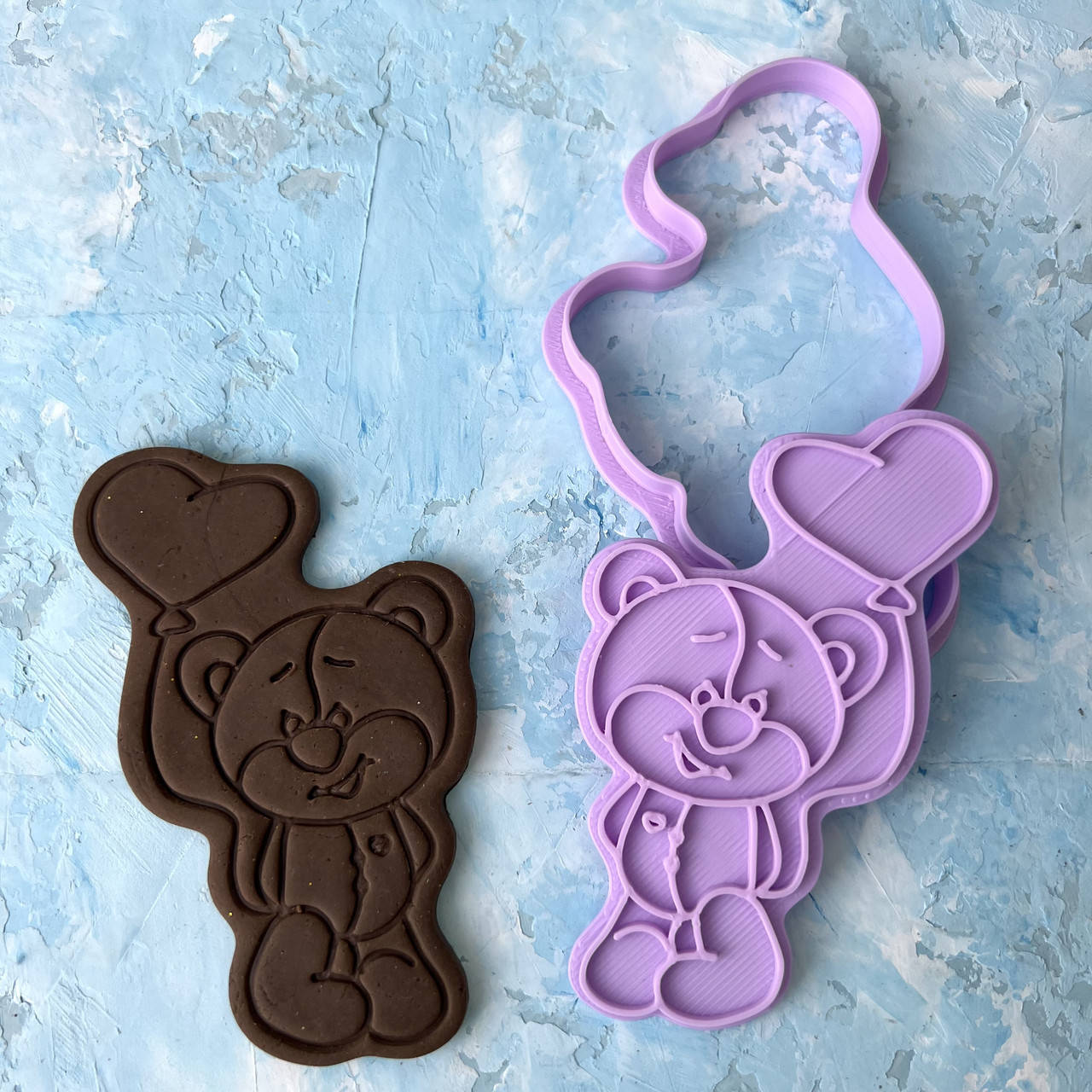 

Вирубка зі штампом "Ведмедик #2" / Вырубка - формочка для пряников "Медвежонок #2"