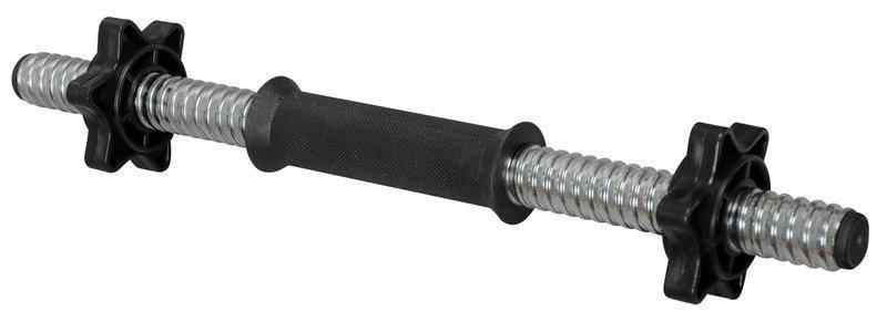 

Гриф для гантелей, длина 45см, d-30мм, Черный