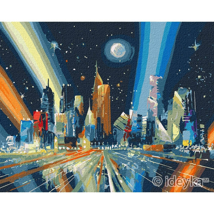 

Картина по номерам Лучи мегаполиса ©Игорь Сокольский КНО5024 40*50см. Идейка