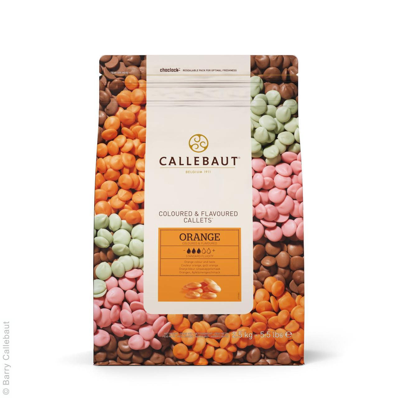 

Цветной шоколад со вкусом апельсина ТМ "Callebaut"
