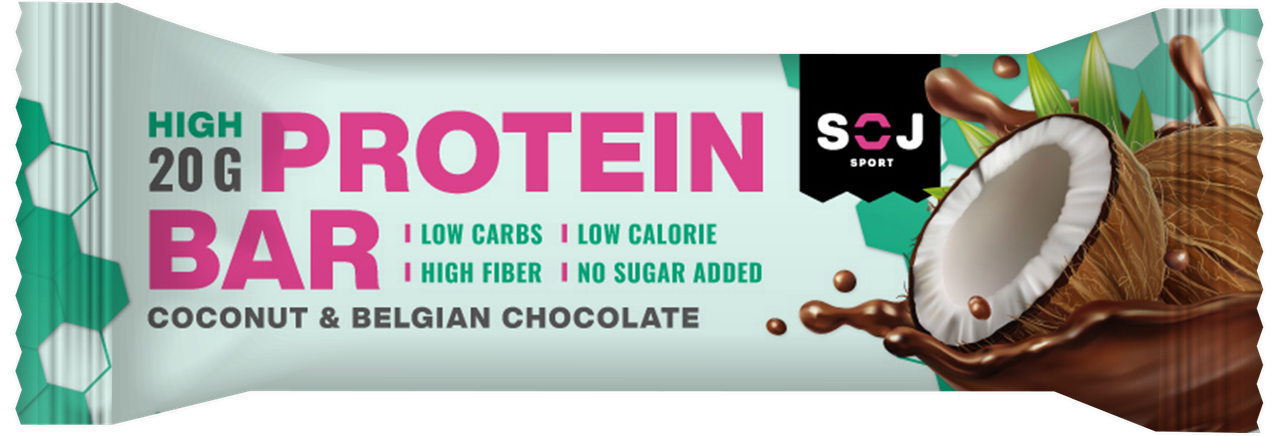 

Протеиновый батончик SOJ PROTEIN BAR Кокос в Бельгийском Шоколаде (50 грамм)