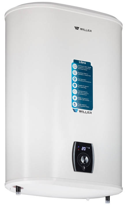 

Бойлер Willer EVH50DRI Libra, плоский на 50 литров | универсальный