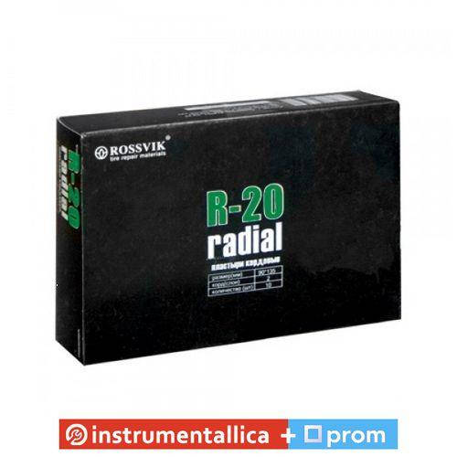 

Радиальный пластырь R 20 90 х 135 мм 2 слоя корда Россвик Rossvik