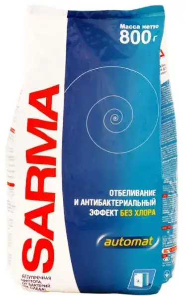 

Пральний порошок Sarma Автомат Гірська свіжість 800 гр