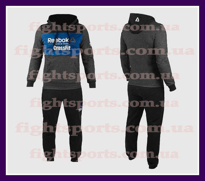 

Мужской Спортивный костюм REEBOK CROSSFIT (РИБОК) Серый ИНДОНЕЗИЯ "В стиле"