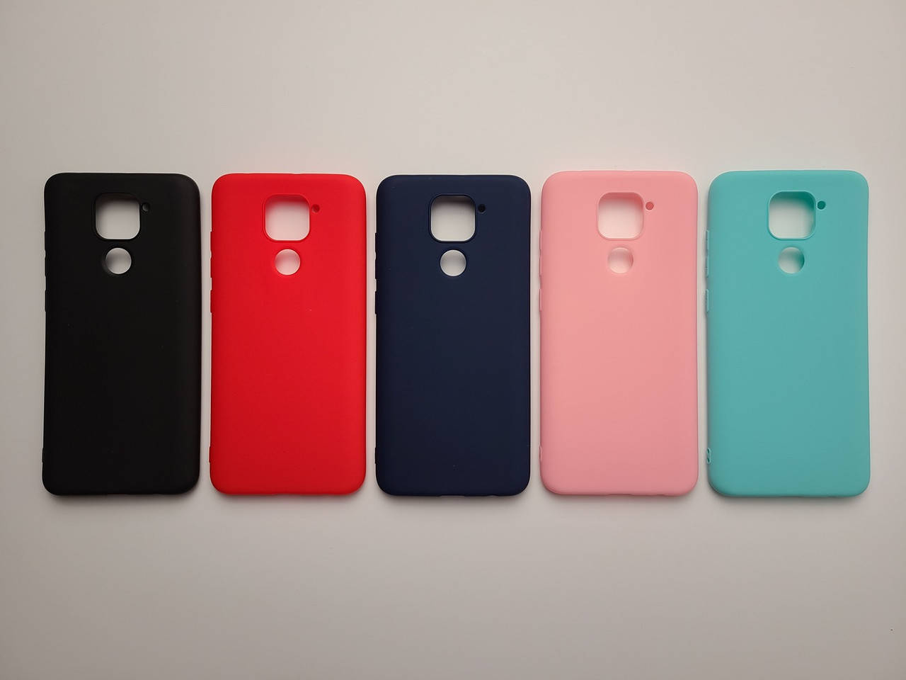 

Цветной TPU чехол для Xiaomi Redmi Note 9, Разные цвета