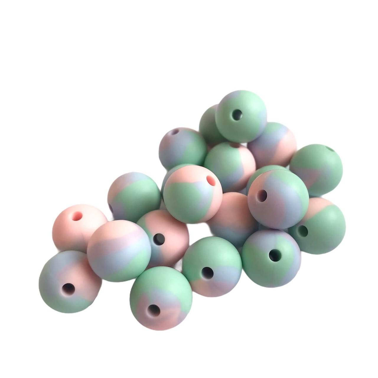 

15мм (бабл гам) круглая, силиконовая бусина