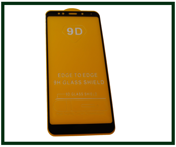 

Защитное стекло дисплея для Xiaomi Redmi 5 Plus (закаленное стекло) 9D, черное, Черный