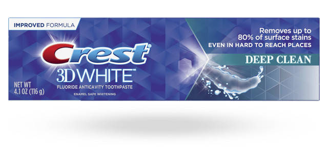 

Отбеливающая зубная паста Crest 3D White Deep Clean Глубокая очистка 116г