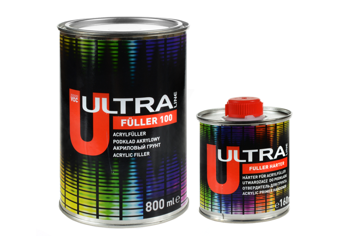 

Акриловый грунт для авто 5:1 Novol Ultra Line Fuller 100 0.80л+отвердитель 0.16л серый