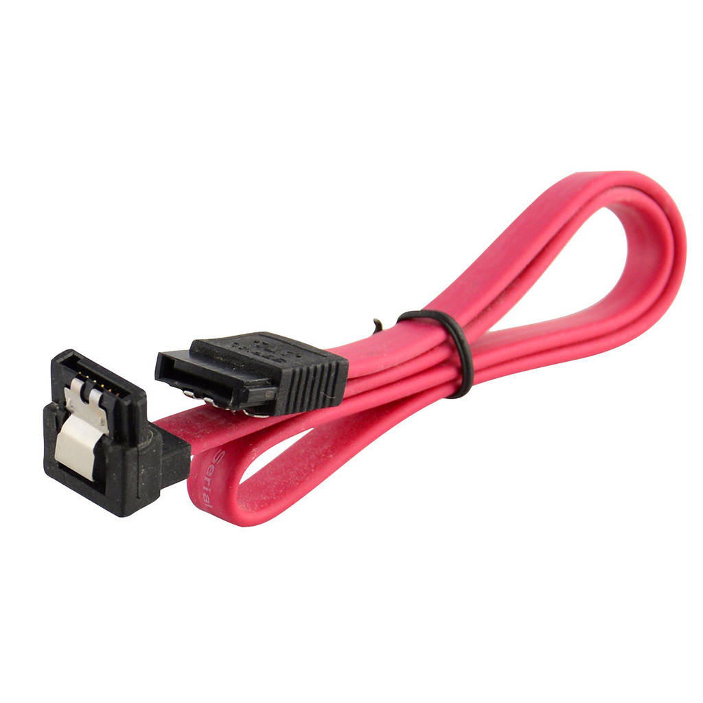 

Кабель интерфейсный SATA 0.45м, загнутый с защелкой, Красный