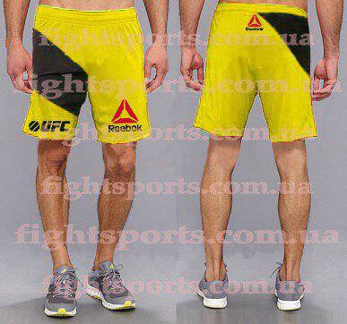 

Мужские Шорты UFC REEBOK PRO Yellow "В стиле", Желтый