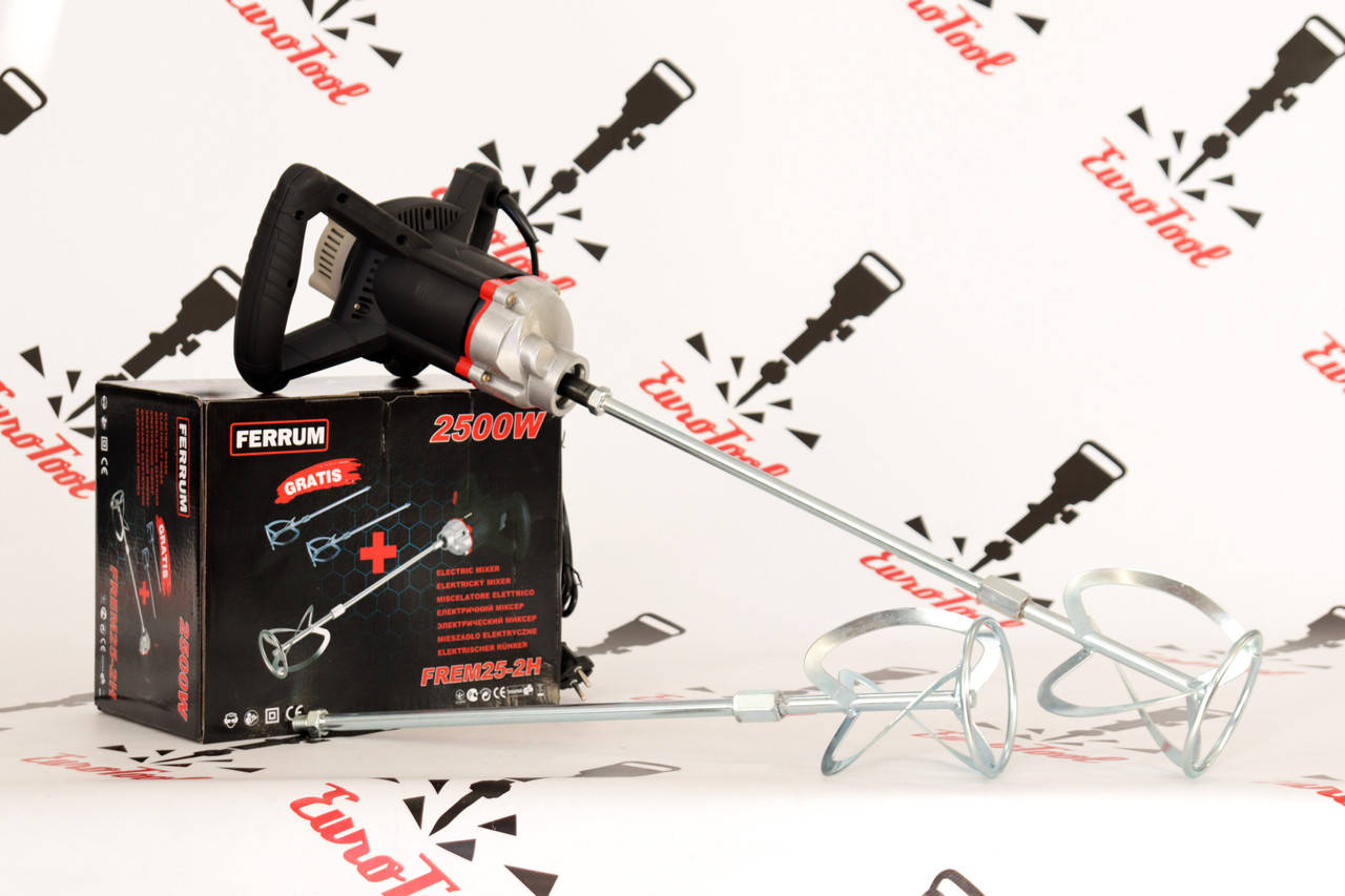 

Миксер строительный FERRUM FREM25-2H : 2500 Вт - 2 венчика | Гарантия