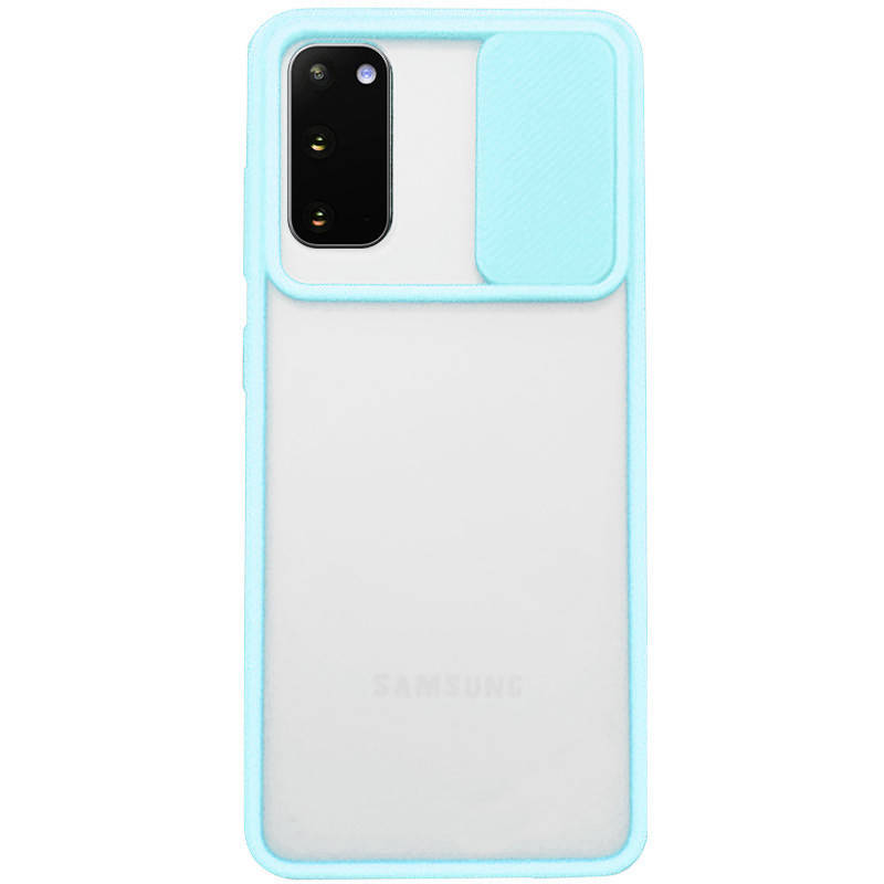 

Чехол со шторкой на камеру для Samsung Galaxy S20 (Бирюзовый)