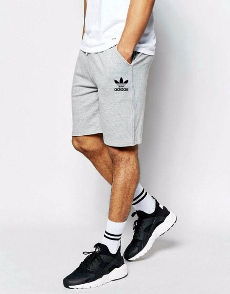 

Мужские спортивные шорты Adidas, Адидас, серые (в стиле), Серый