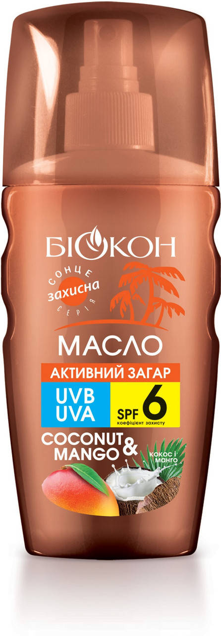 

Біокон Олія SPF-6 "Акт засм" coconut&mango 160 мл