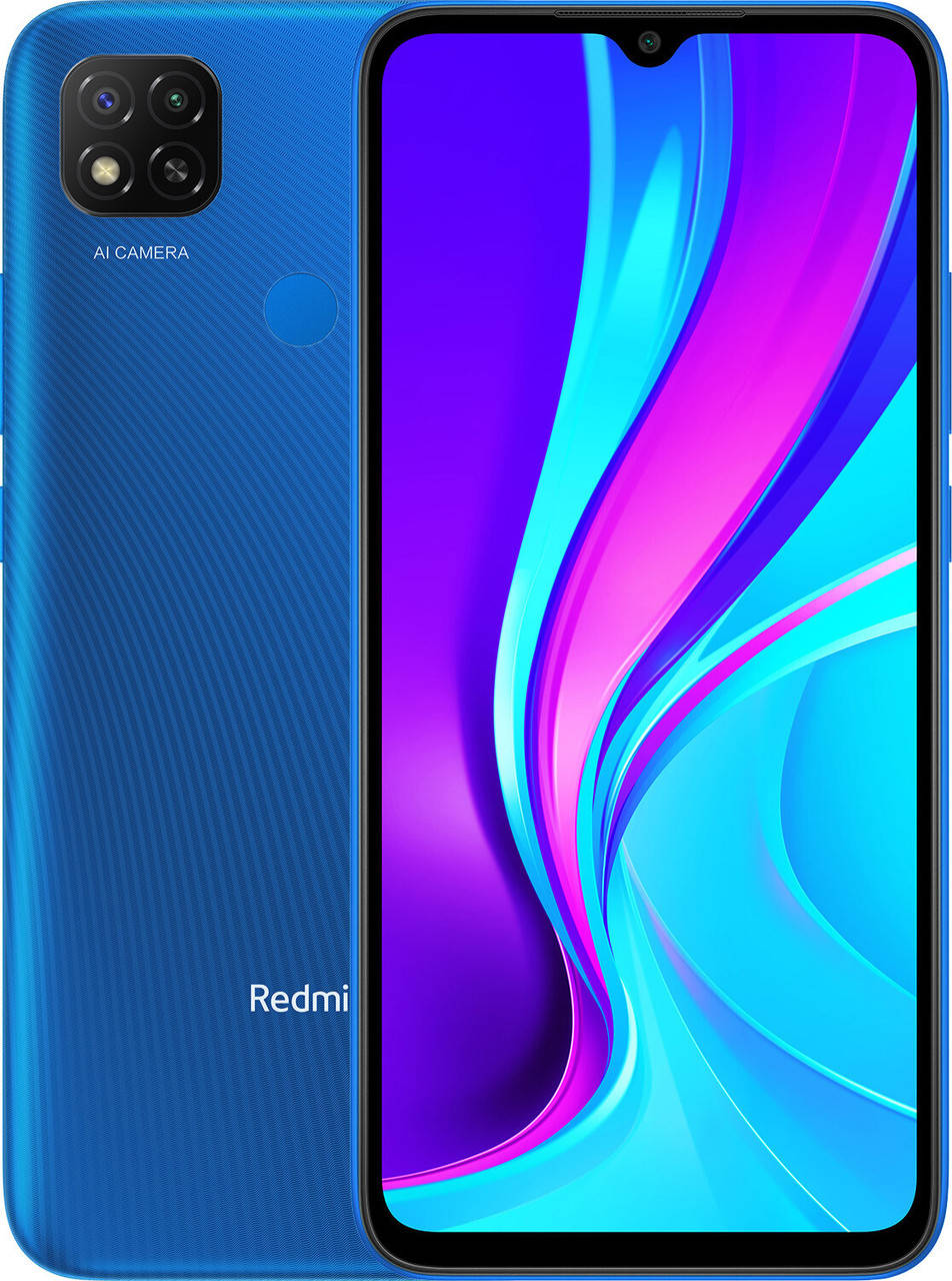 

Cмapтфoн Xiaomi Redmi 9C 3/64GB Twilight Bluе с NFC, Синий