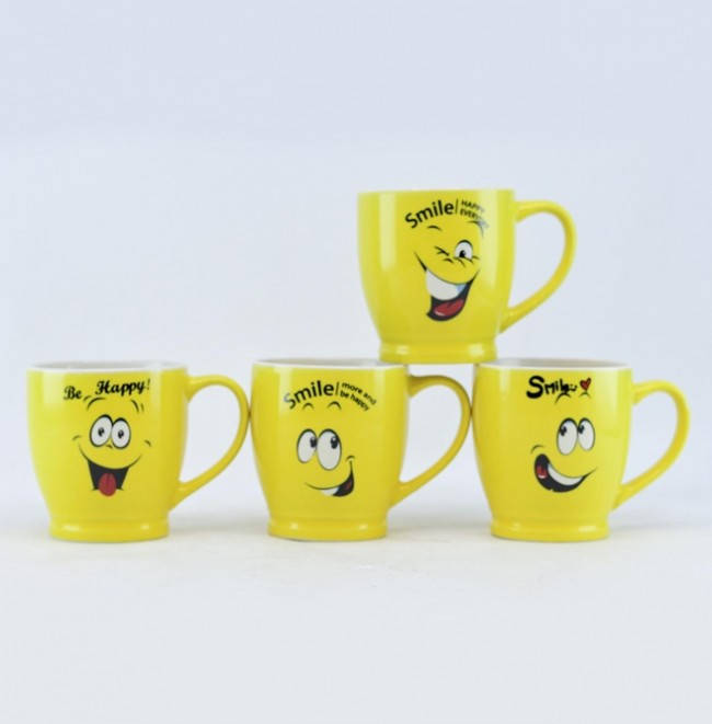 

Кружка глазурь керамика "Смайлы" 230мл Микс Helios (2620)