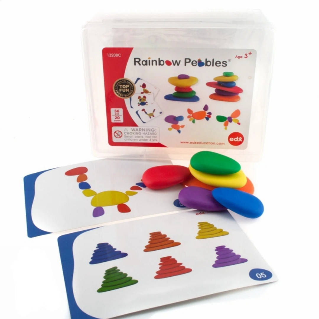 

Радужная галька. Классический набор EDX education Rainbow Pebbles, Разные цвета