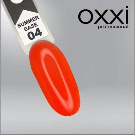 

Цветная база OXXI 10 мл Summer 04 ярко оранжевая(коралловая) неоновая
