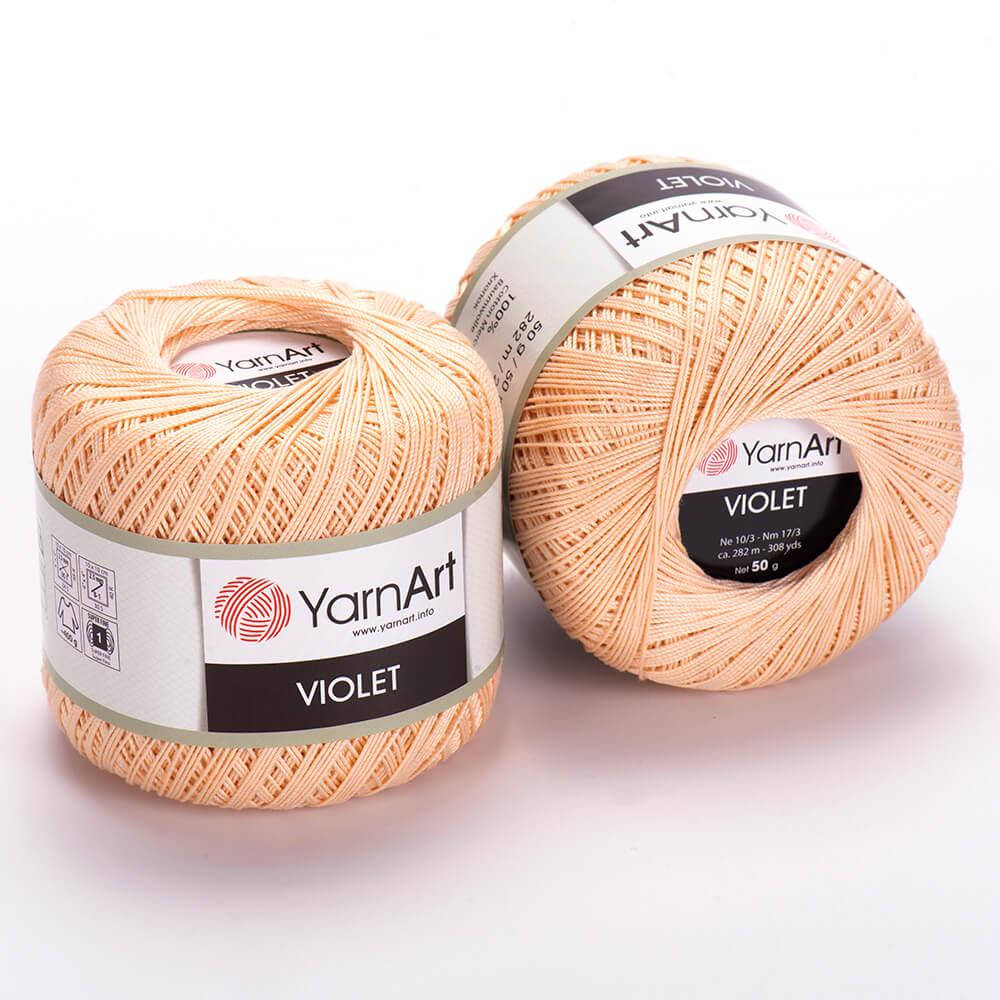 

Пряжа YarnArt Violet 5303 светлый персик, Фиолетовый