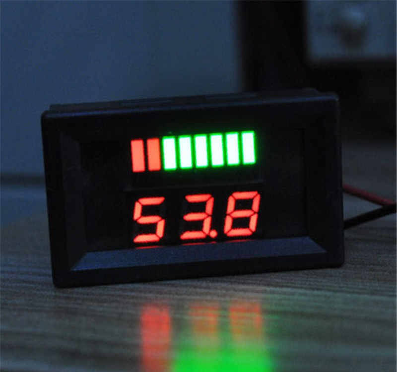 

LED индикатор заряда/разряда свинцовых аккумуляторов универсальный 12-60 VDС