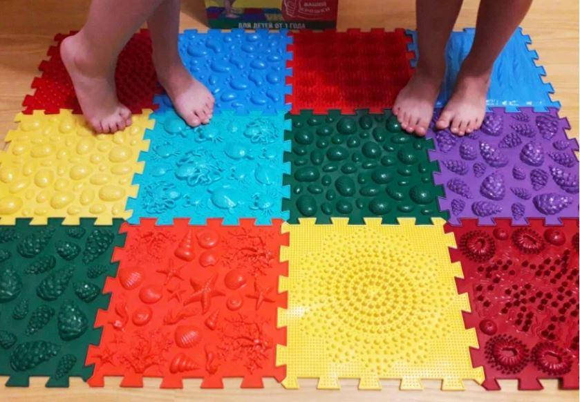 

Коврик массажный ортопедический Пазлы Микс ПВХ (8шт)