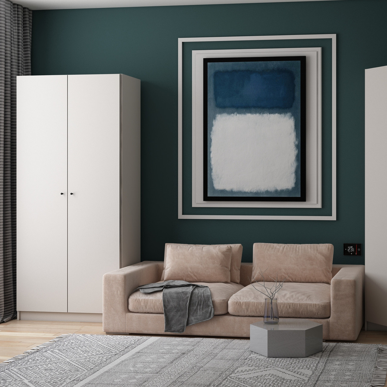 Шафа для одягу Doros Promo з полицями Кашемір 2 ДСП 90х48х204 (80737670) 4