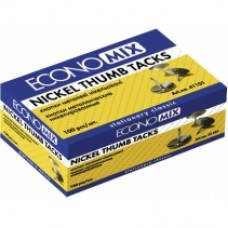 

КНОПКИ МЕТАЛЕВІ ECONOMIX, НІКЕЛЬОВАНІ, 100 ШТ.