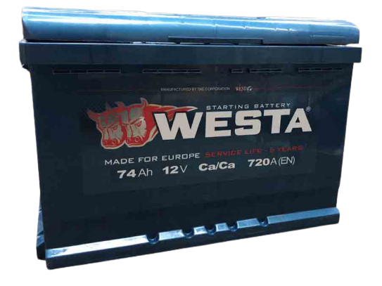 

Аккумулятор автомобильный Westa 6CT-74 АзЕ Premium