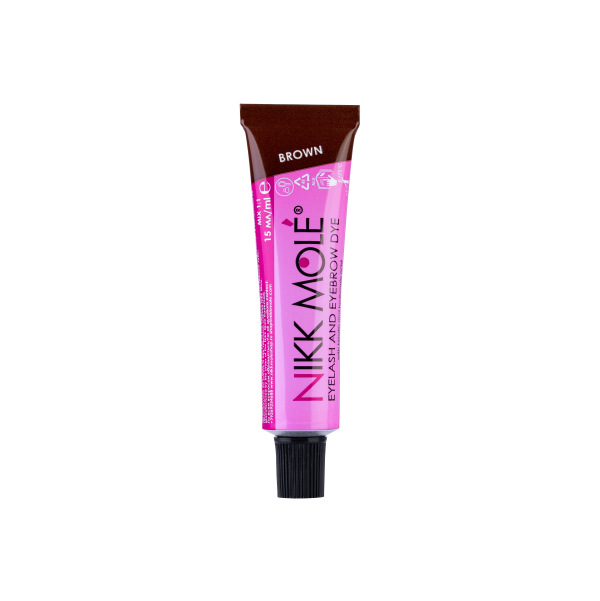 

Коричневая краска для бровей и ресниц Nikk Mole, 15 мл