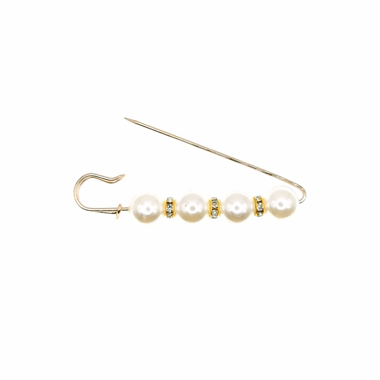 

Брошка-шпилька з перлинами 80х20мм