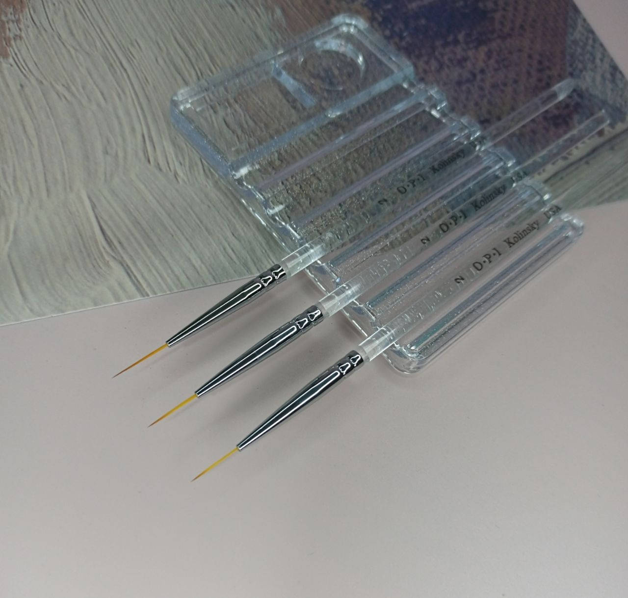 

Кисть OPI прозрачная ручка, 14мм №2