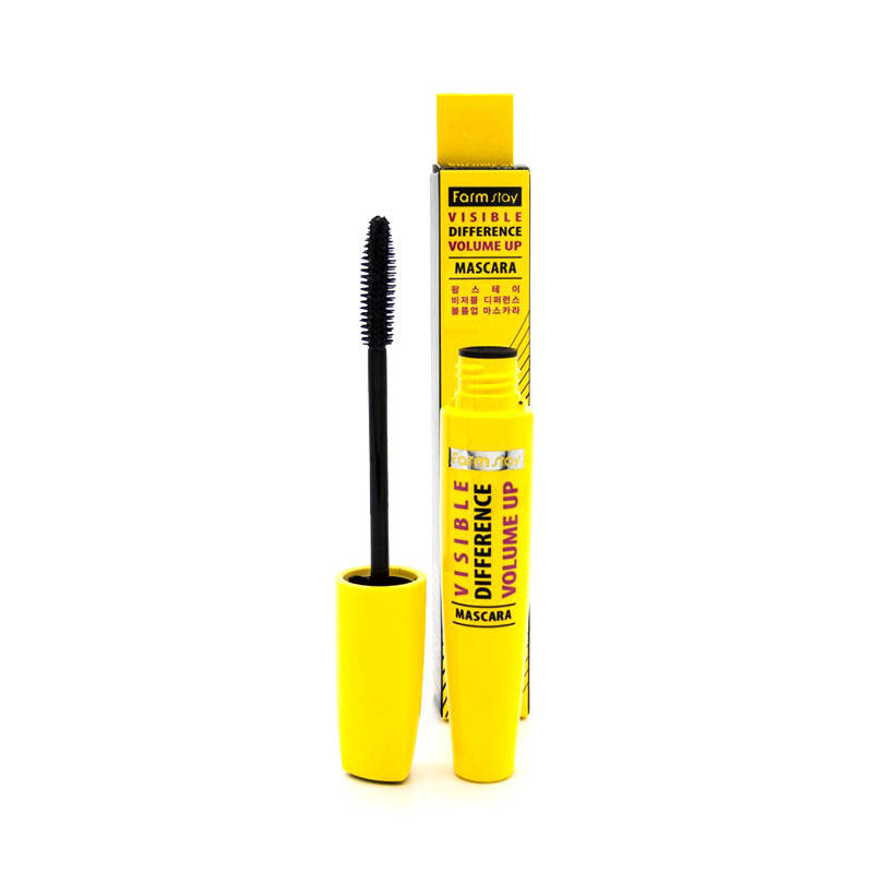 

Тушь для ресниц FARM STAY кисточка силиконовая Visible Difference Volume Up Mascara, Черный