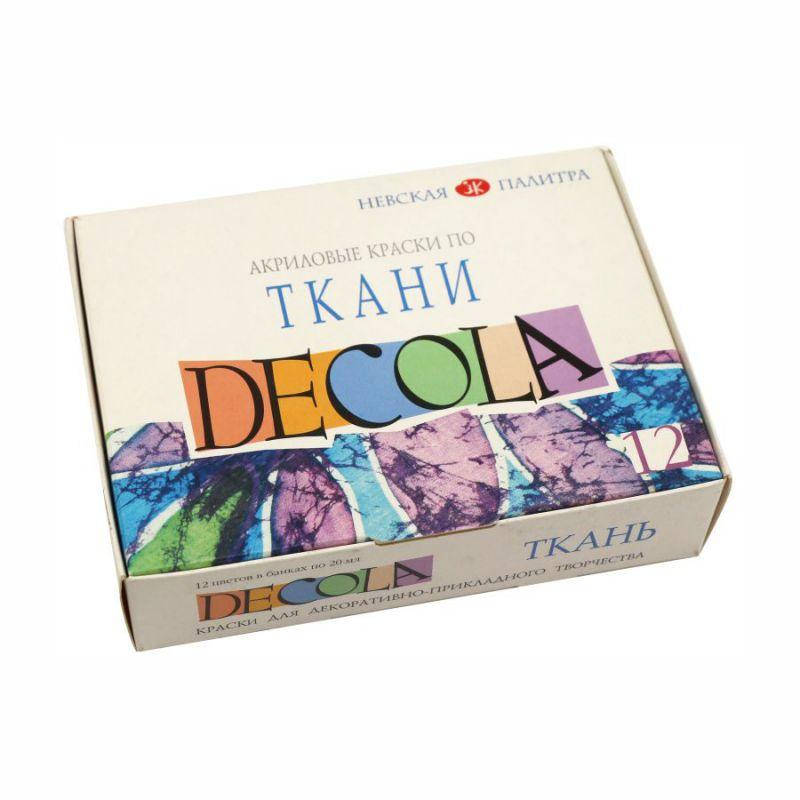 

Набір акр.фарб 'Deсola', по тканині 12кол,з+с. 20мл.